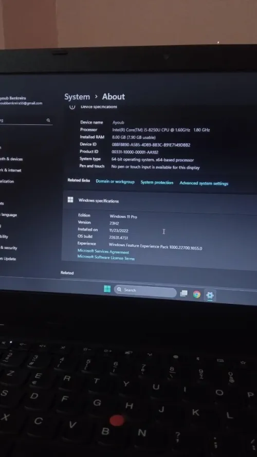 Laptop Thinkpad L480 i5 8th