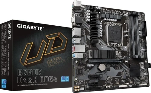 CARTE MÈRE ATX B760 DS3H  DDR4 - GIGABYTE - SOCKET LGA 1700 - 4 x DDR4 - 1 x PCIe 4.0 X16 - 2 x M.2 PCIe 4.0 NVMe -