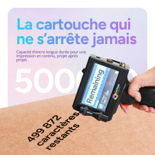 IMPRIMANTE PORTABLE MULTI SURFACE AVEC CARTOUCHES