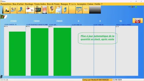 LOGICIEL POUR GESTION D'UNE STATION SERVICE 