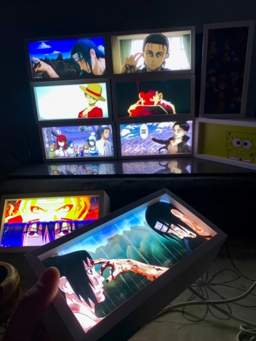 cadre en backlight anime pour decoration