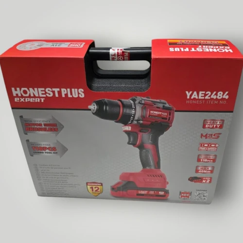 Kit caisse a outils avec visseuse 21v 118pcs Brushless HONESTPLUS