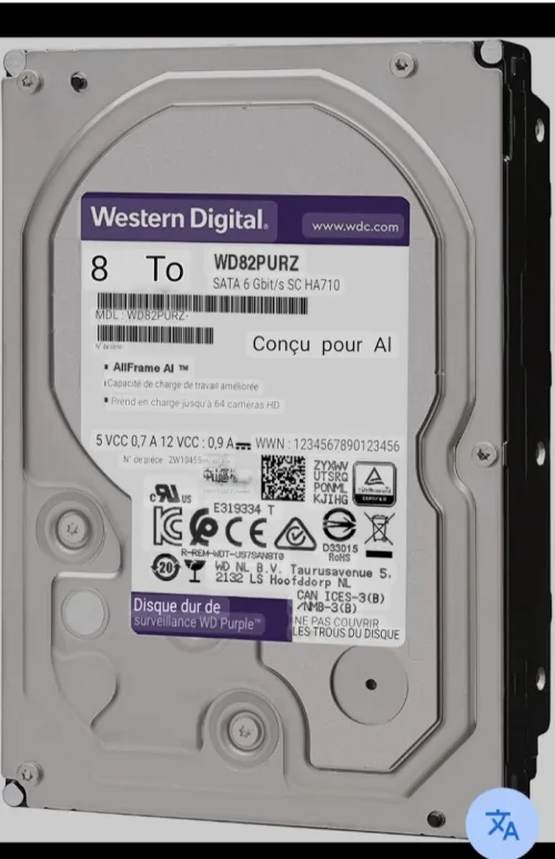 Disque Dur Western Digital 8 TO