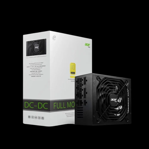 Alimentation Acer Gadget 1000W 80 Plus Gold Full Modulaire Ac1000 Black