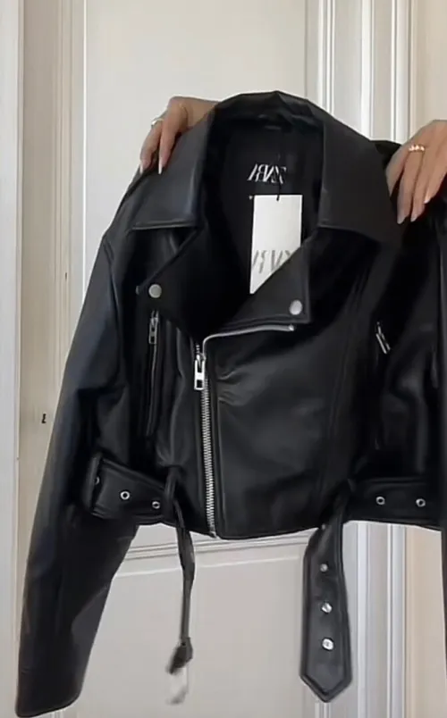 Veste ZARA en cuir 
