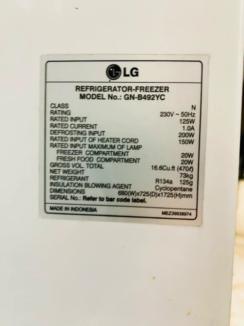 Refrigerator-freezer LG 470L