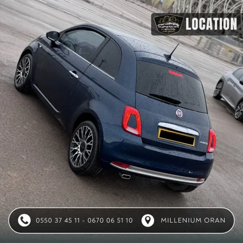  FIAT 500 BOITE MANUELLE DISPONIBLE EN LOCATION SUPERCAR HMIDA 