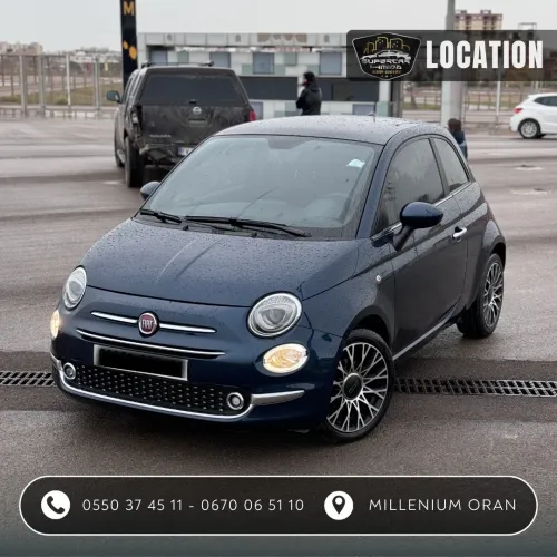  FIAT 500 BOITE MANUELLE DISPONIBLE EN LOCATION SUPERCAR HMIDA 