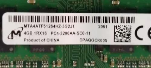Barrettes de RAM 4GO