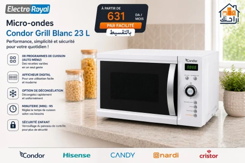 Micro-ondes Condor Grill Blanc 23 L
