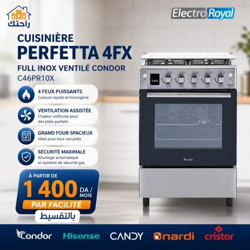 Cuisinière 4 feux PERFETTA CONDOR