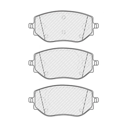 Jeu de 4 plaquettes de frein avant RENAULT Clio 5