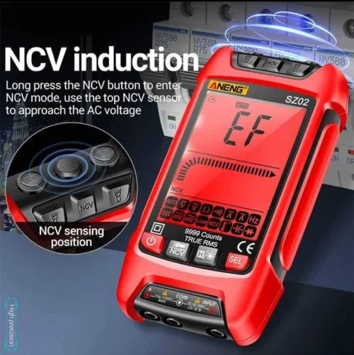 Multimètre Numérique Intelligent Portable Multifonctionnel de Haute Précision pour Électricien.