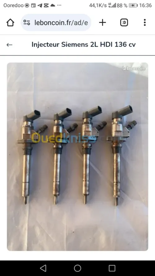 Injecteurs 407 hdi 2.0l 136/138 semens