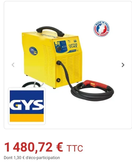 Découpeur plasma marque GYS