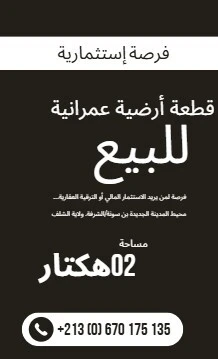 Vente Terrain Chlef Chlef