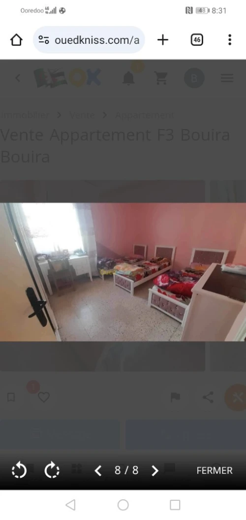 Vente Appartement F3 Bouira Bouira