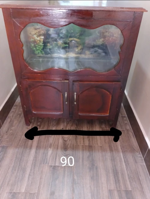 Aquarium bois rouge classique