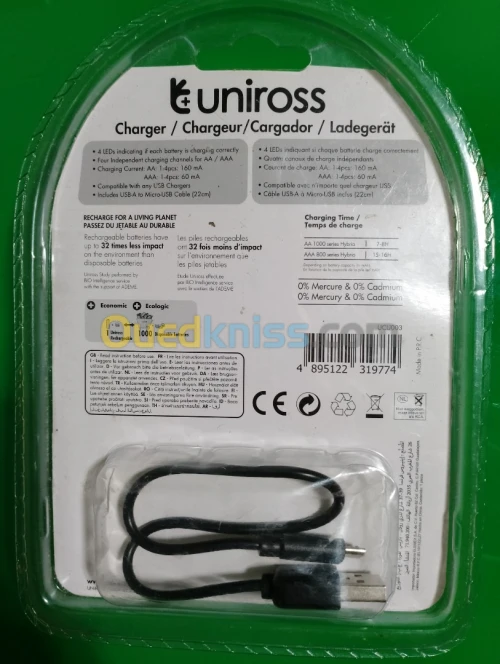Chargeur piles Uniross original 