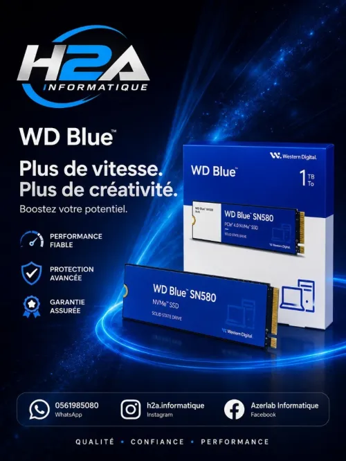 DISQUE SSD NVME WD Bleu SN580 1TO
