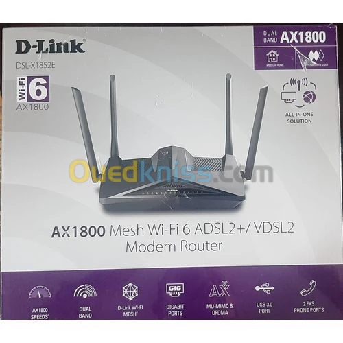 MODEM D-LINK AX1800 WIFI6 DSL-X1852E