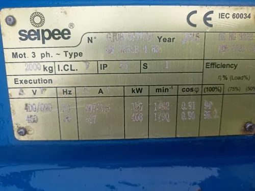 Moteur électrique 355 kw