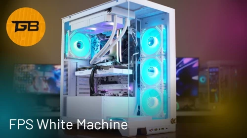 PC Gamer 2025 Edition | FPS White Machine | Ryzen 7600X / RX 6600 / 32GB DDR5