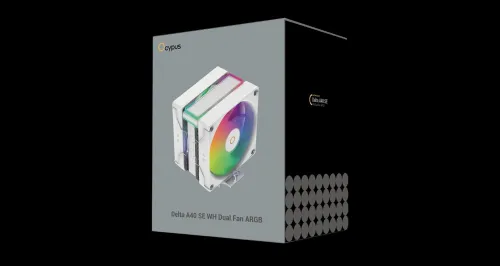 Ventilateur OCYPUS Delta A40 SE DUAL FAN ARGB Blanc