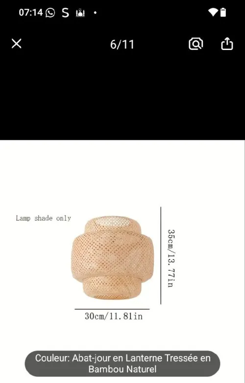 Lustre bambou