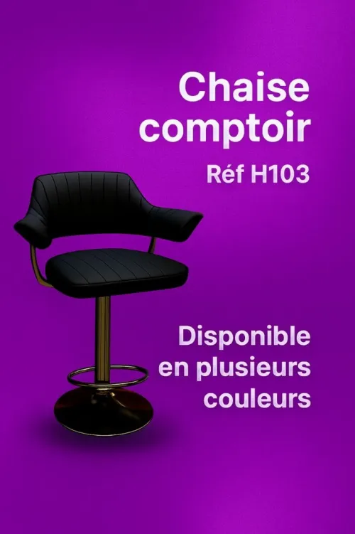 CHAISE COMPTOIR 