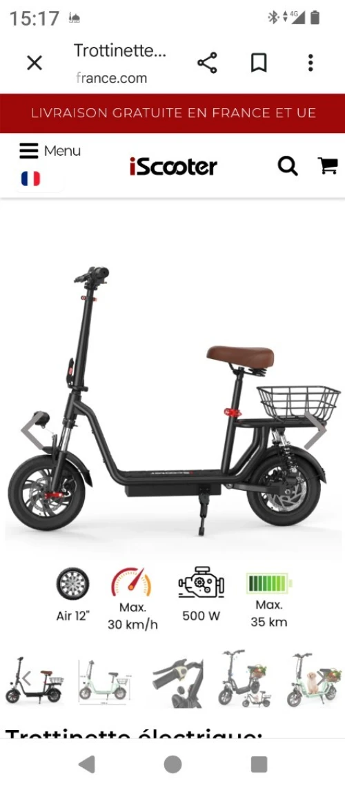 Trottinette électrique i12