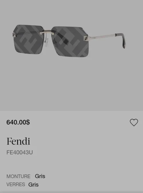 Lunettes soleil Fendi 