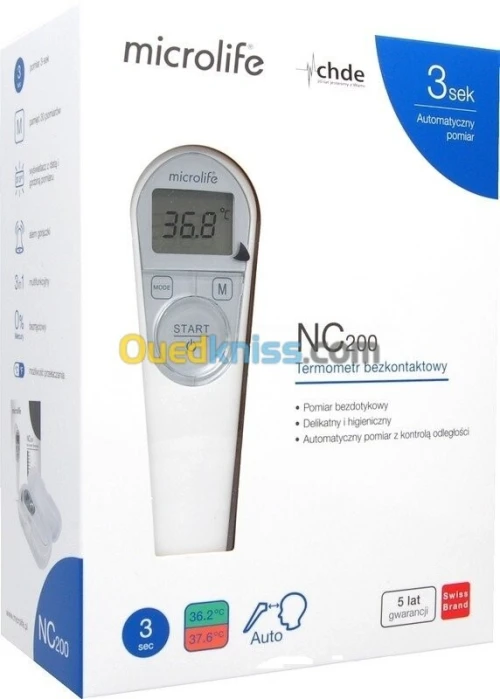 NC 200 Thermomètre sans contact Avec mesure automatique et contrôle de la distance