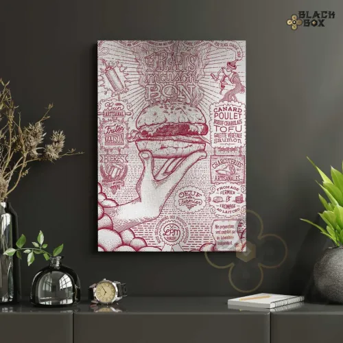 Tableaux fast food et restaurant ,decoration modern