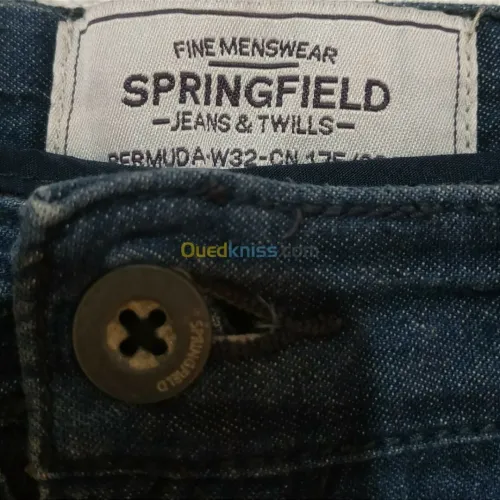 Bermuda homme original marque "springfield" taille 42