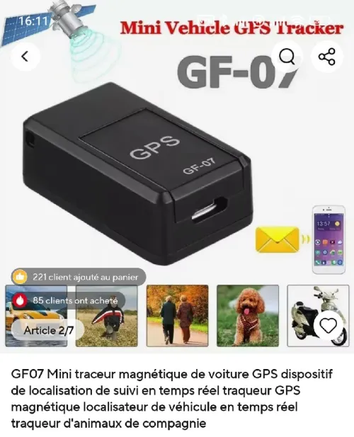 Tracker GPS + Alarme voitures +motos