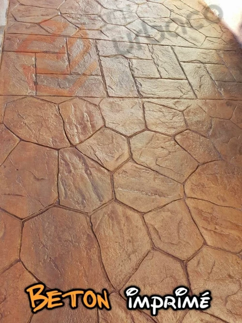 Béton imprimé