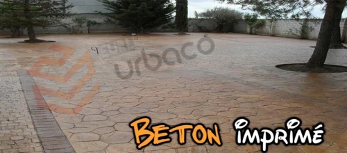 Béton imprimé