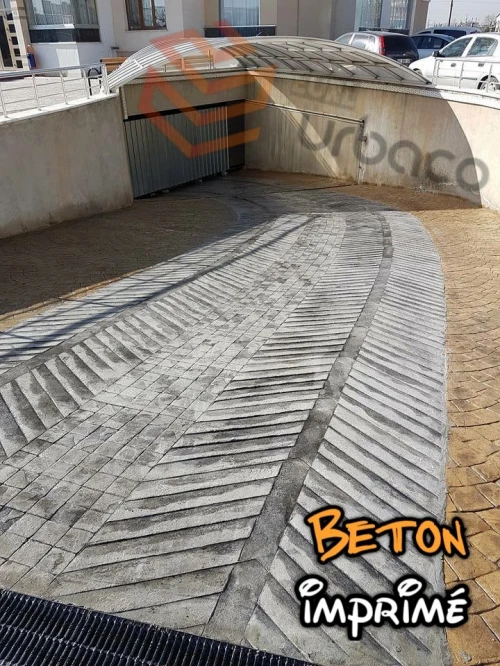 Béton imprimé