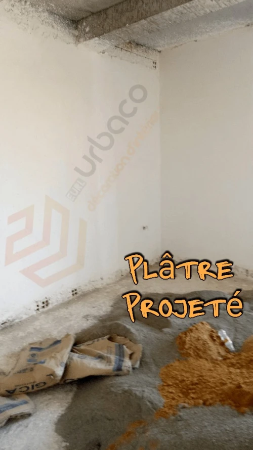 Platre Projeté
