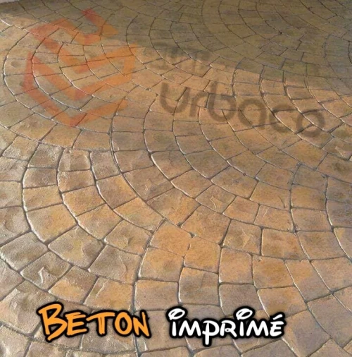 Béton imprimé
