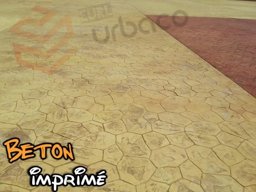 Béton imprimé