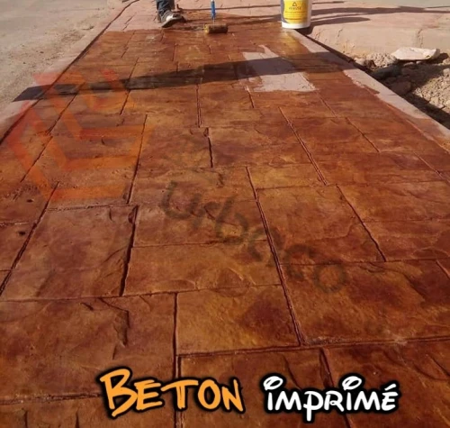 Béton imprimé