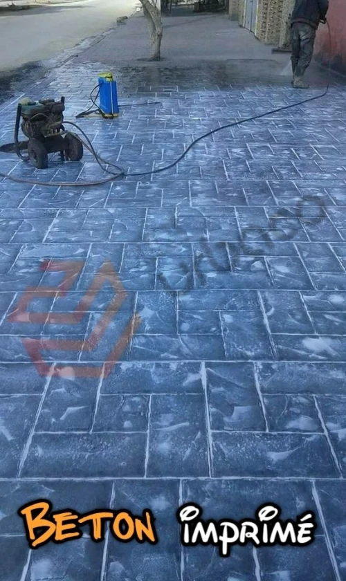 Béton imprimé