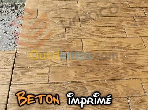 Béton imprimé