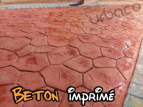 Béton imprimé