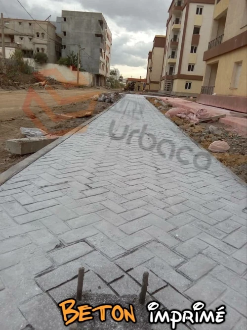 Béton imprimé