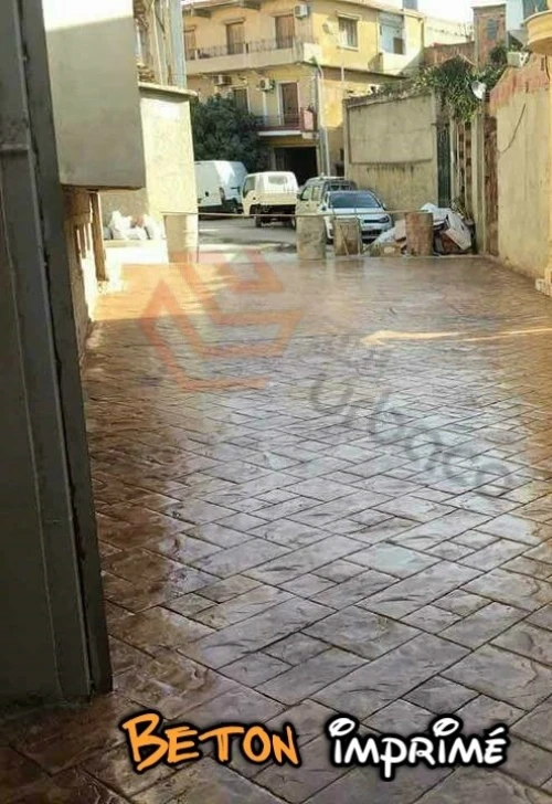 Béton imprimé