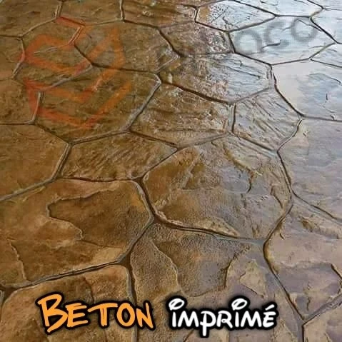 Béton imprimé