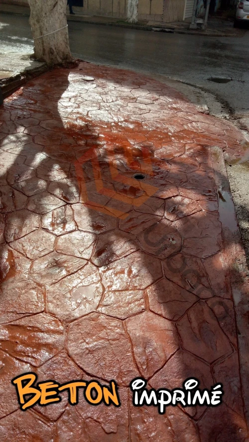 Béton imprimé